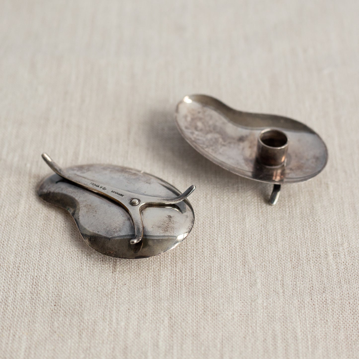 Pair of candleholders, Hugo Grun, Prima, Denmark. 1960’s.