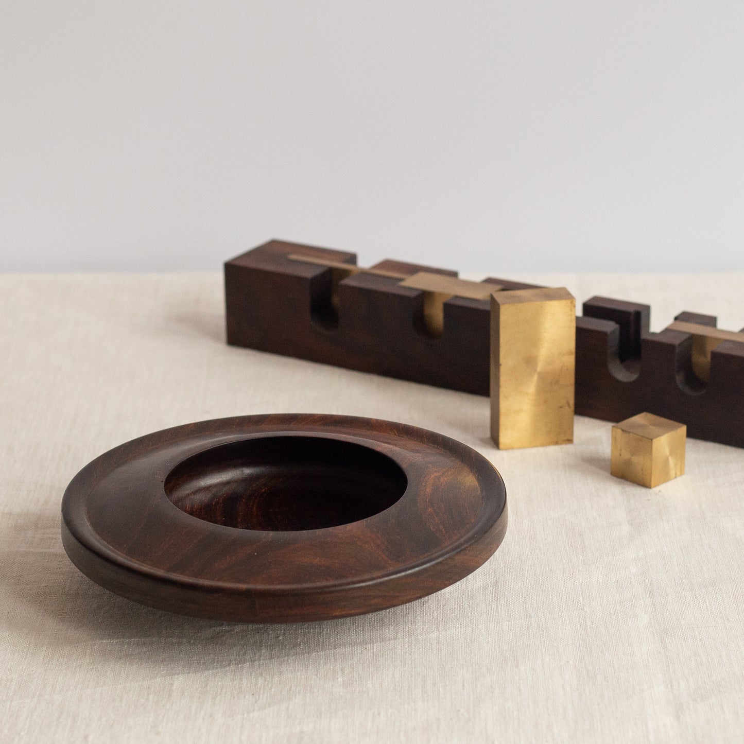 Modernist rosewood bowl, Brazil, 1930's.