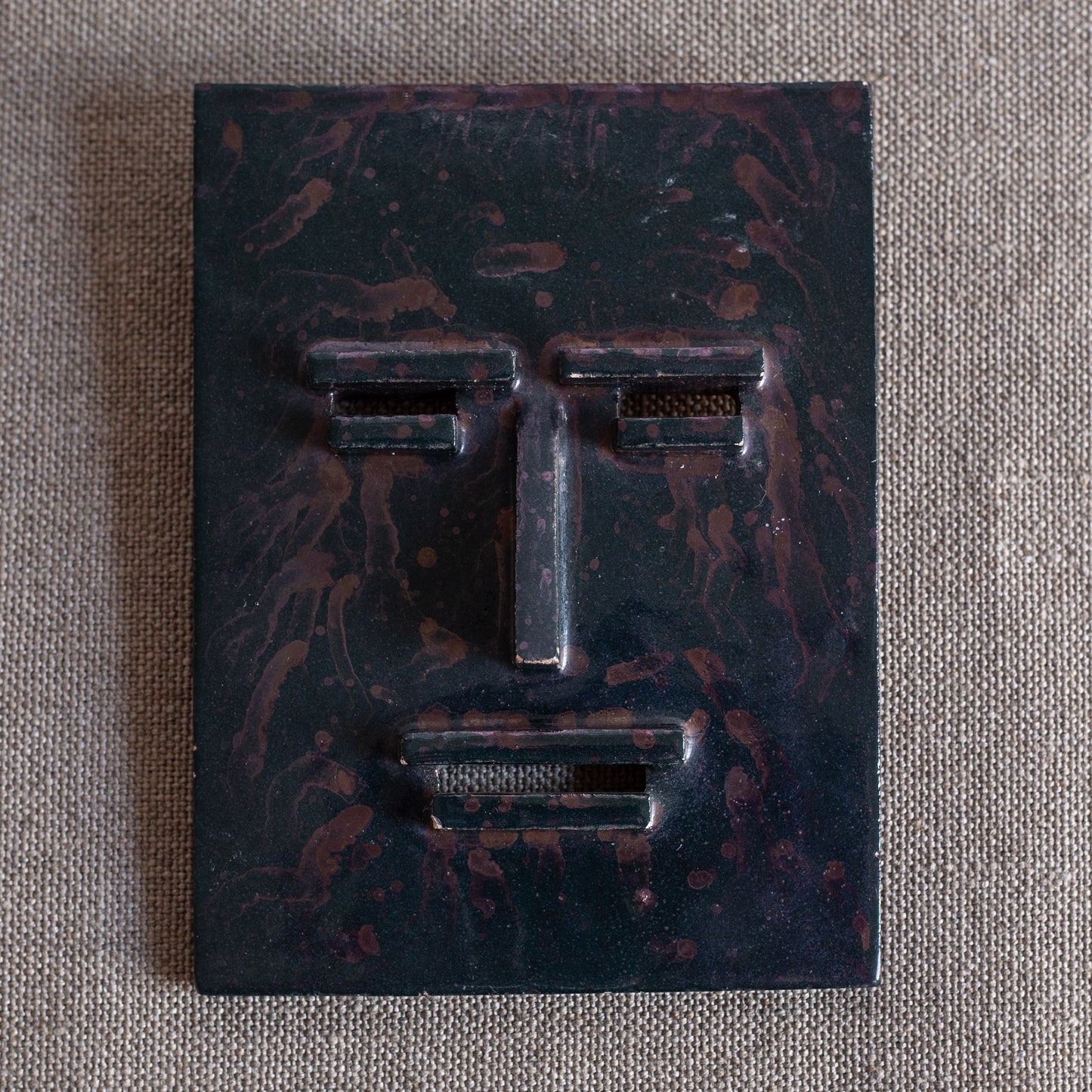 Ceramic Wall Relief, North America. 1970's.