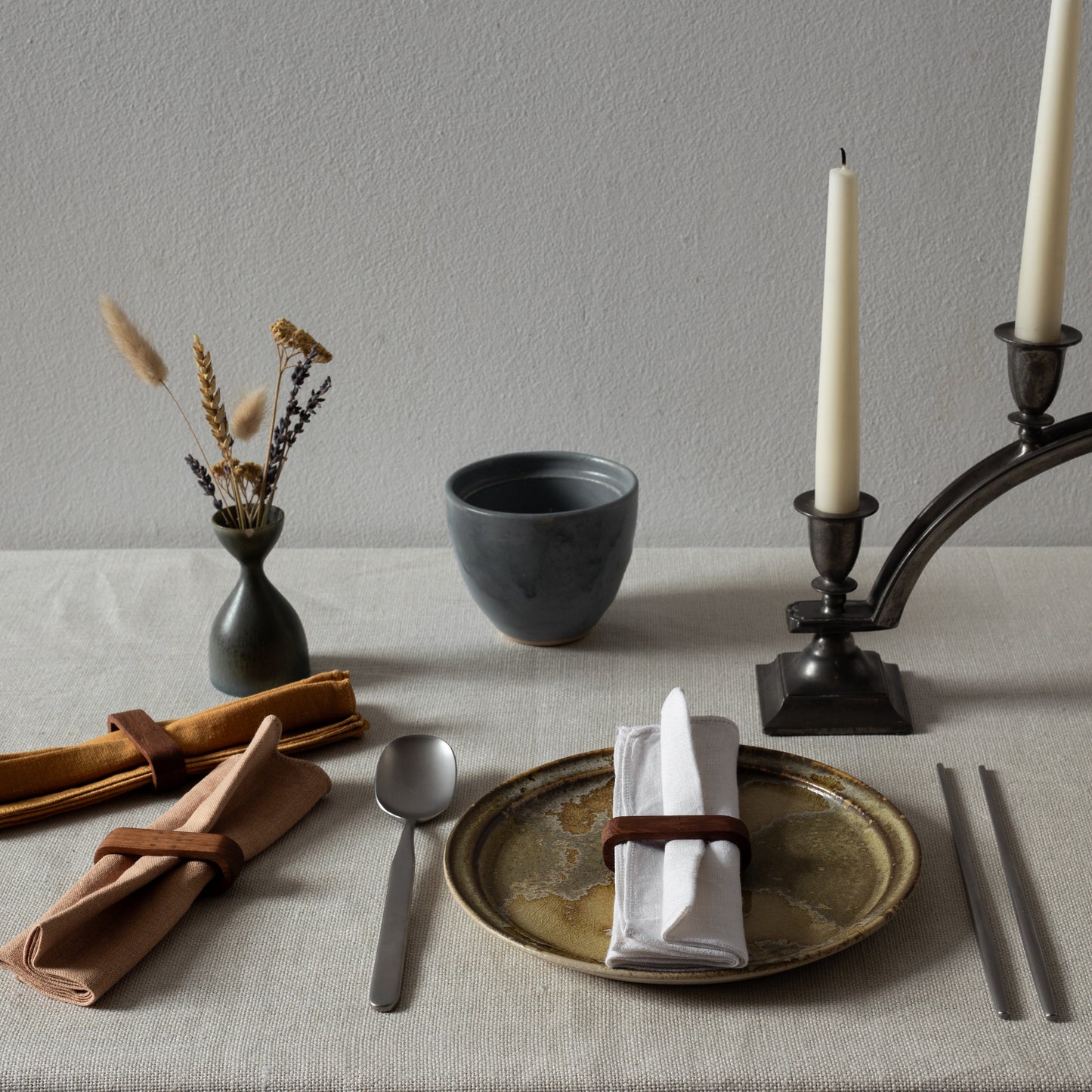 Impressive Pewter Candelabra, Just Andersen, Just Andersen Pewter, Denmark. 1930’s.