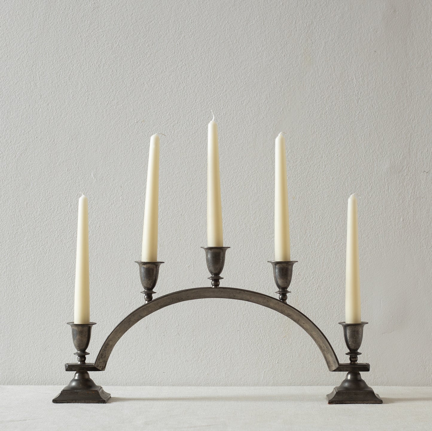 Impressive Pewter Candelabra, Just Andersen, Just Andersen Pewter, Denmark. 1930’s.