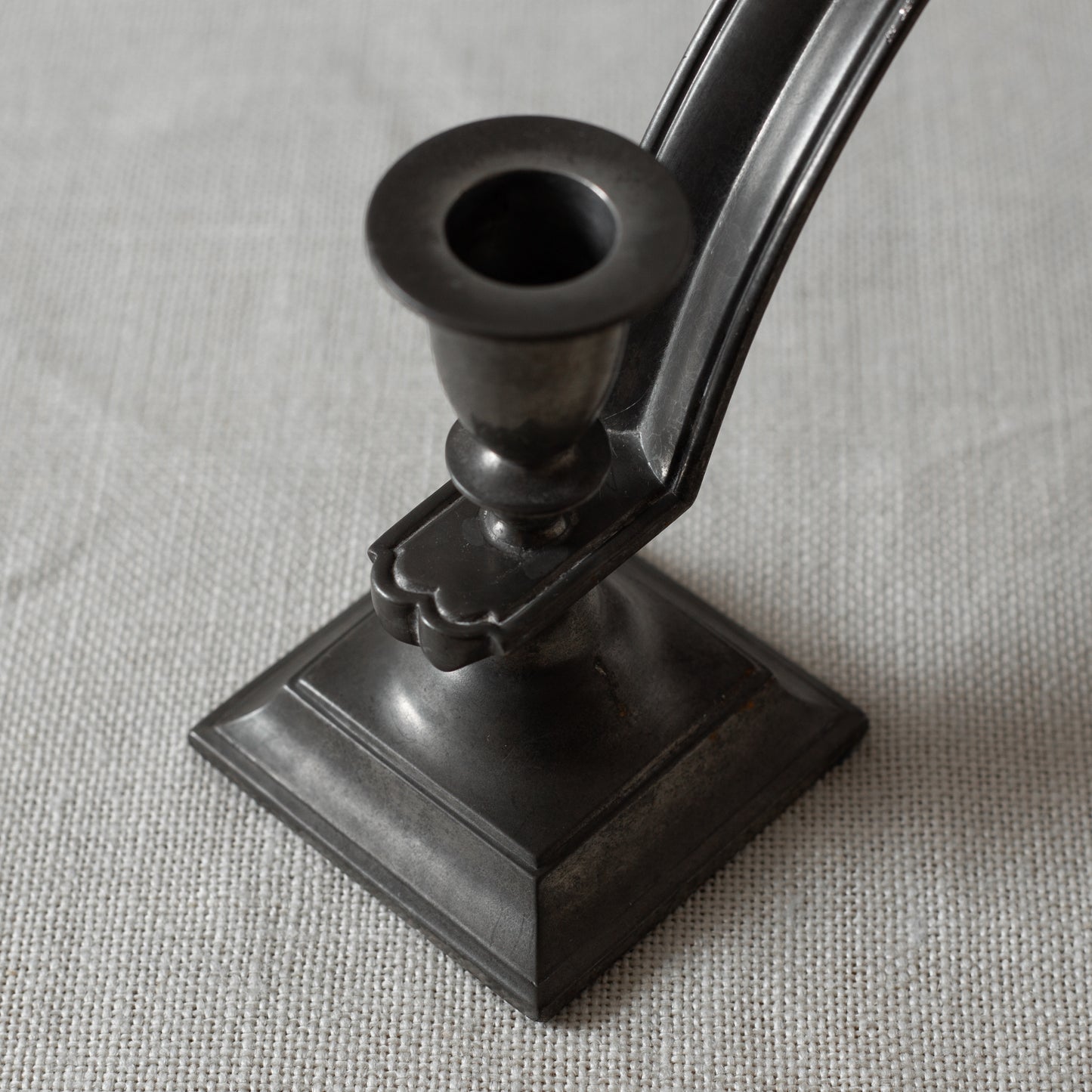 Impressive Pewter Candelabra, Just Andersen, Just Andersen Pewter, Denmark. 1930’s.