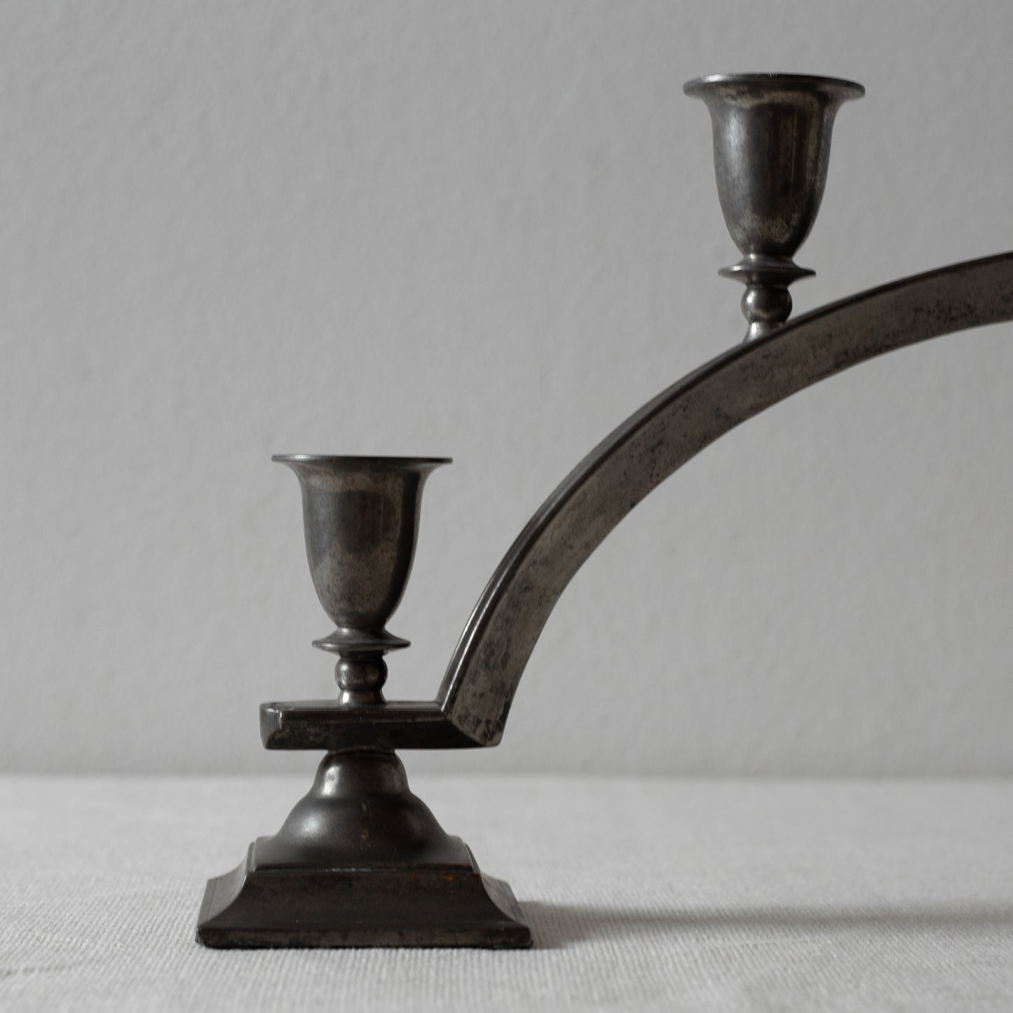 Impressive Pewter Candelabra, Just Andersen, Just Andersen Pewter, Denmark. 1930’s.