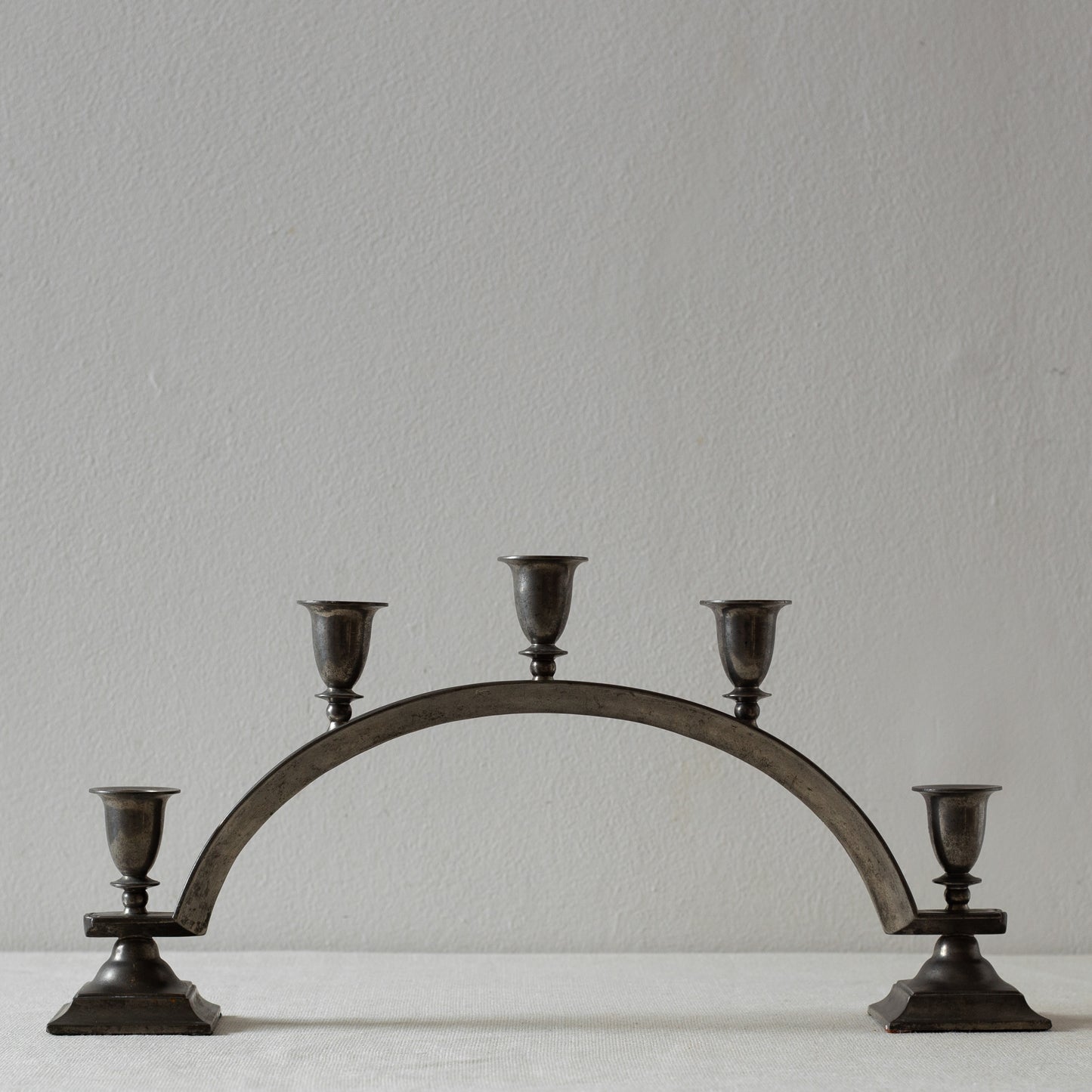 Impressive Pewter Candelabra, Just Andersen, Just Andersen Pewter, Denmark. 1930’s.