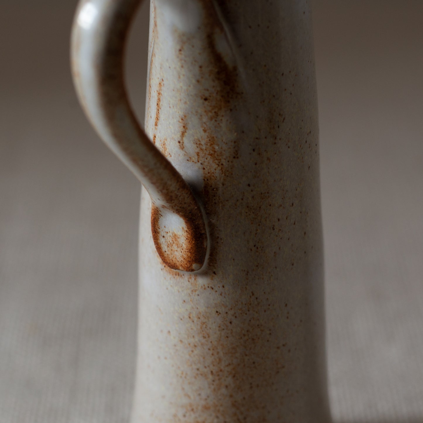 Studio Pottery Handled Vase, England. 1970’s.