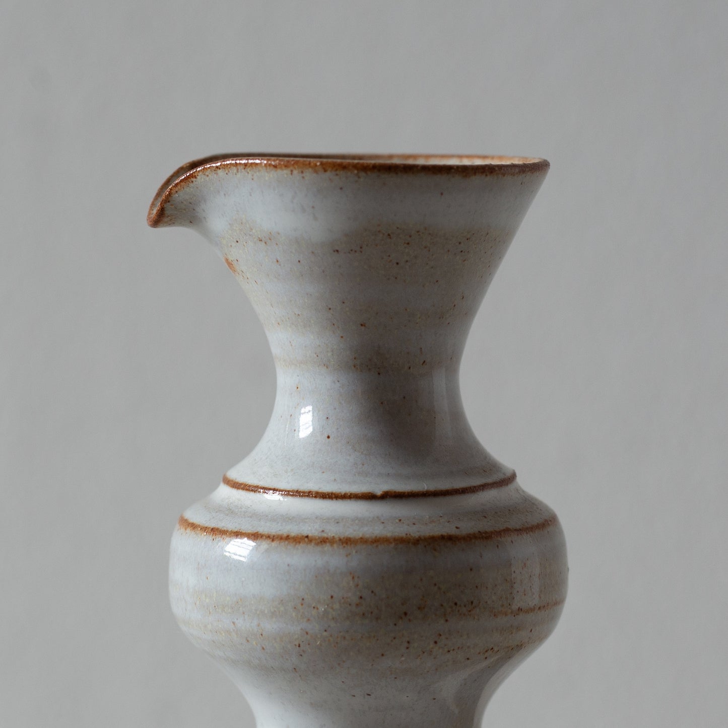 Studio Pottery Handled Vase, England. 1970’s.