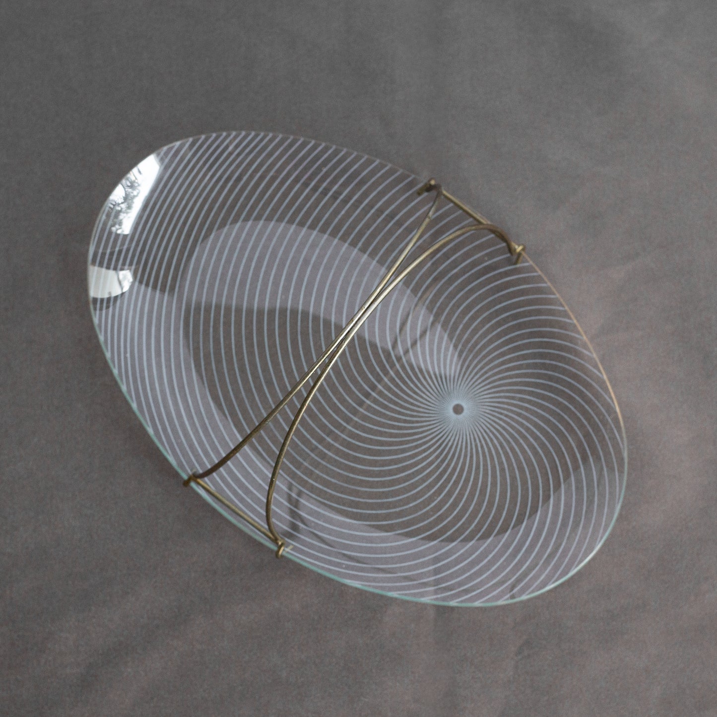 Serving tray, Chance Brothers, England. 1950s.