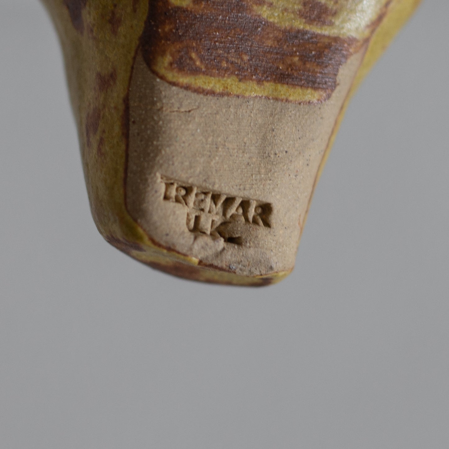 Miniature Lion Sculpture, Tremar Pottery, England. 1970’s.