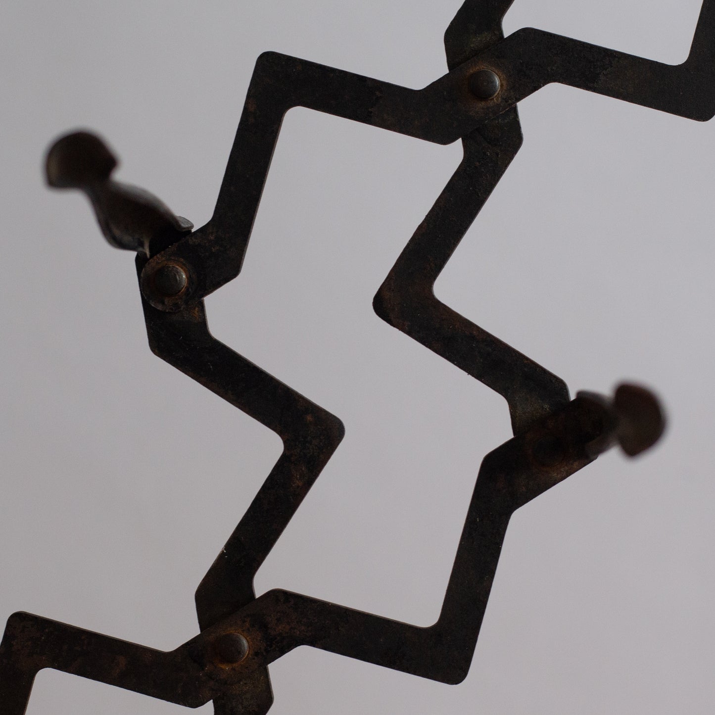 Rare ‘Yote’ Collapsable Iron Trivet, W. J. Riley, England. Late 1920’s