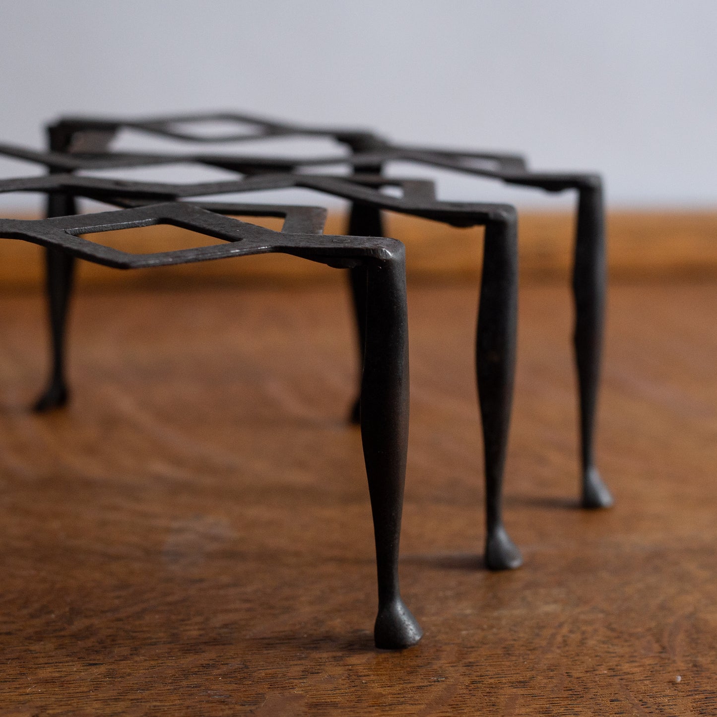 Rare ‘Yote’ Collapsable Iron Trivet, W. J. Riley, England. Late 1920’s