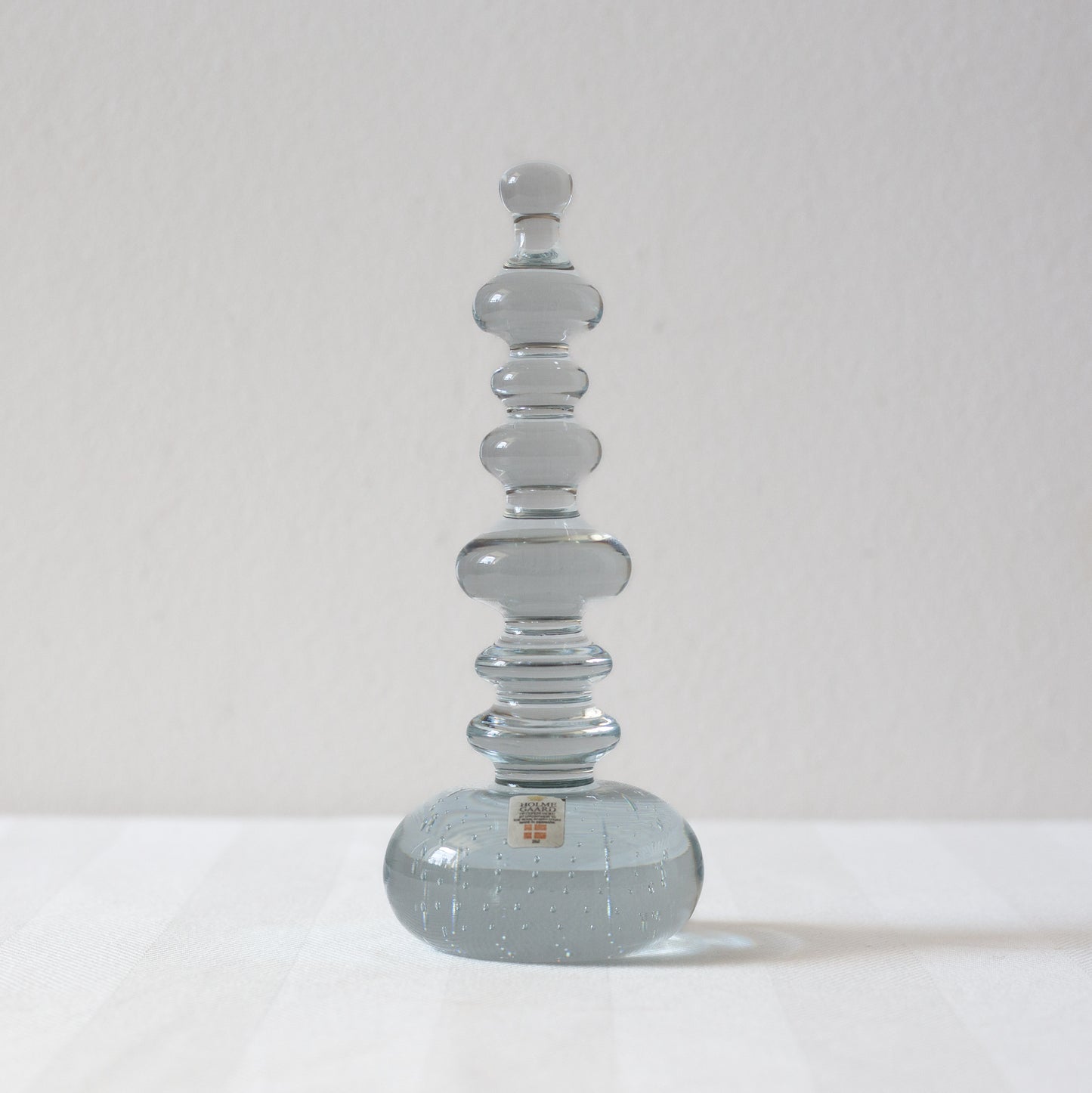 Solid Glass Sculptural Paperweight, Holmegaard, Denmark. Circa 1980’s.