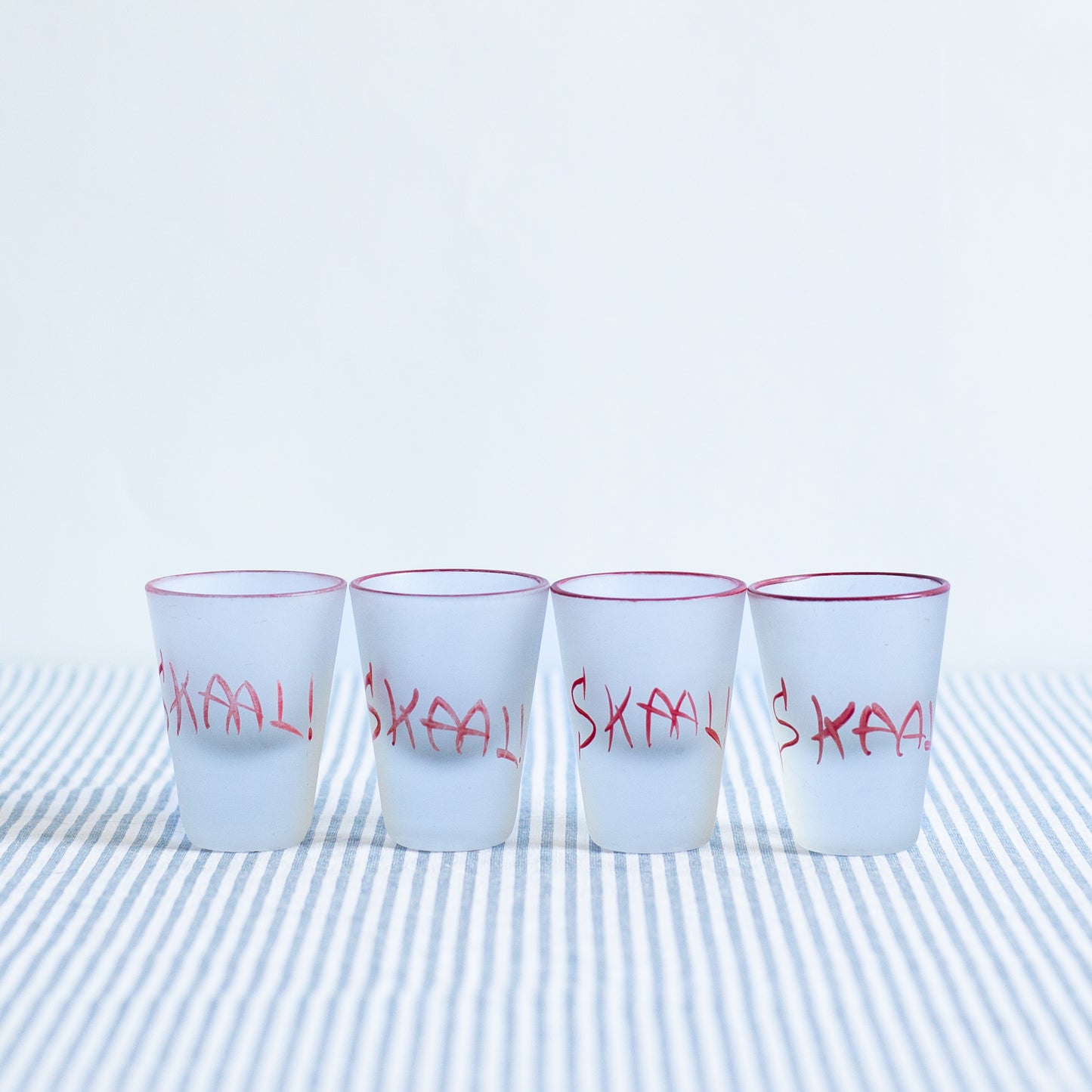 Rare ‘Skaal’ Decanter and Schnapps Glasses, Jacob Bang, Holmegaard, Denmark. 1937.