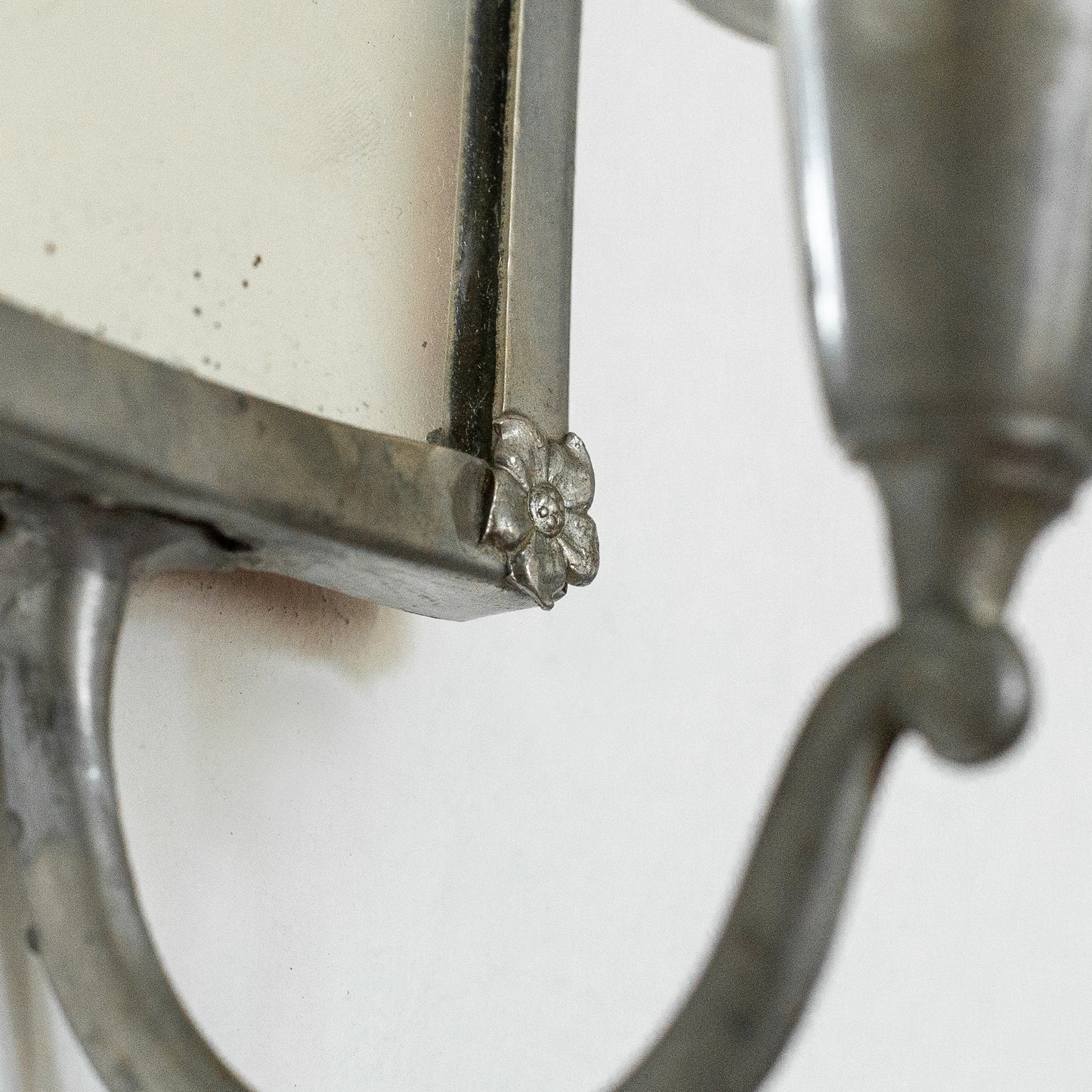 Swedish Grace pewter mirror sconce, Sweden. 1920's.