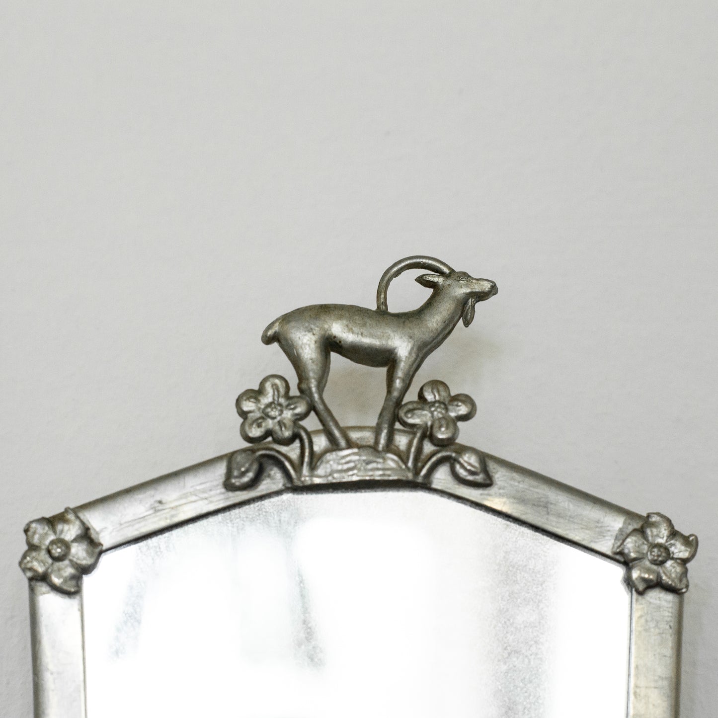 Swedish Grace pewter mirror sconce, Sweden. 1920's.