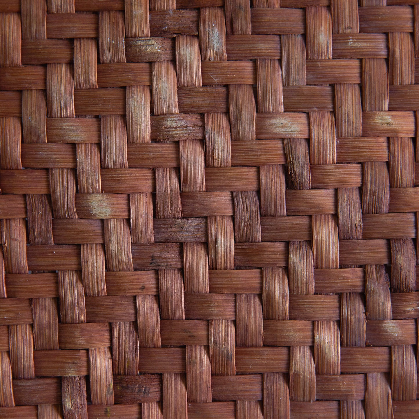 Large Bamboo and Rattan Grain Basket, Japan. Mid-20th century.