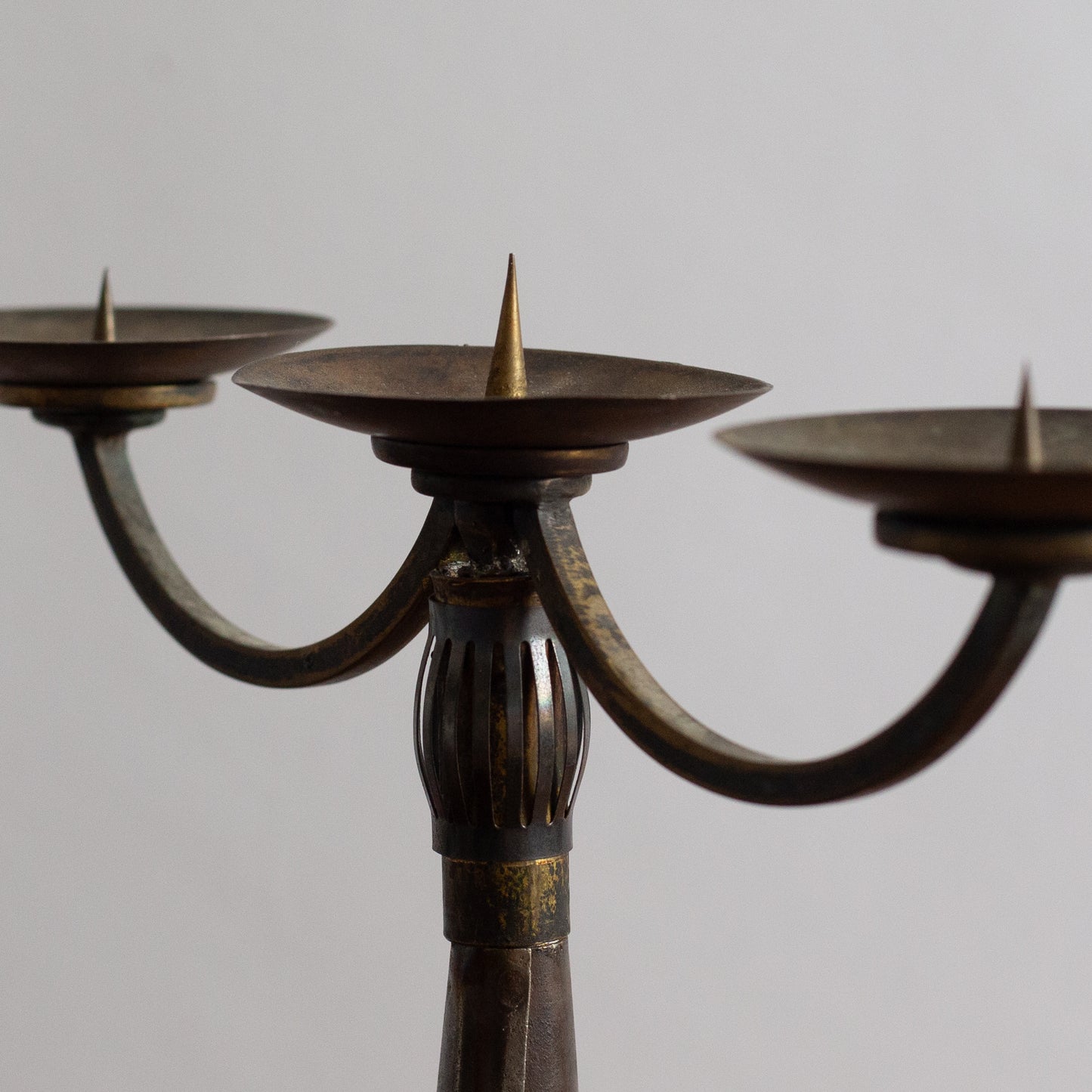 Unique Funnel Candelabra, England. Mid-20th Century.