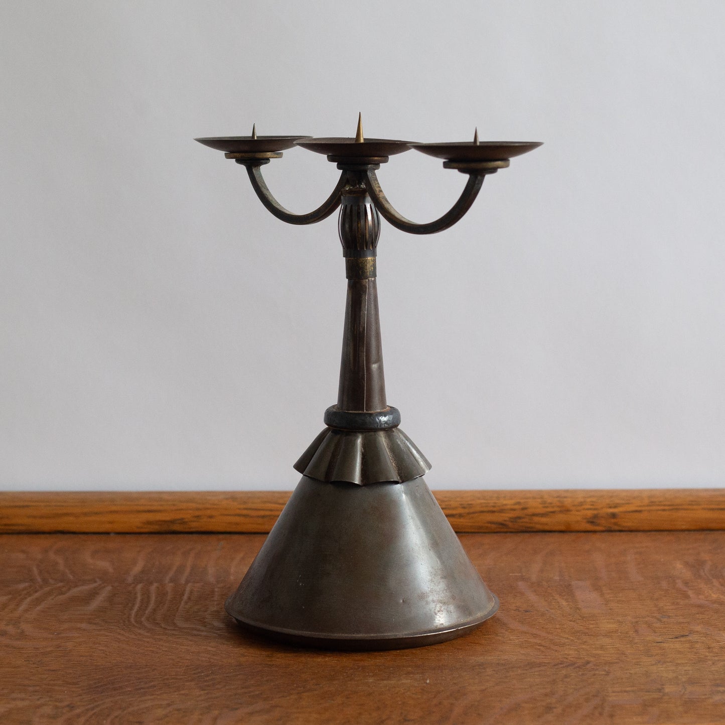 Unique Funnel Candelabra, England. Mid-20th Century.