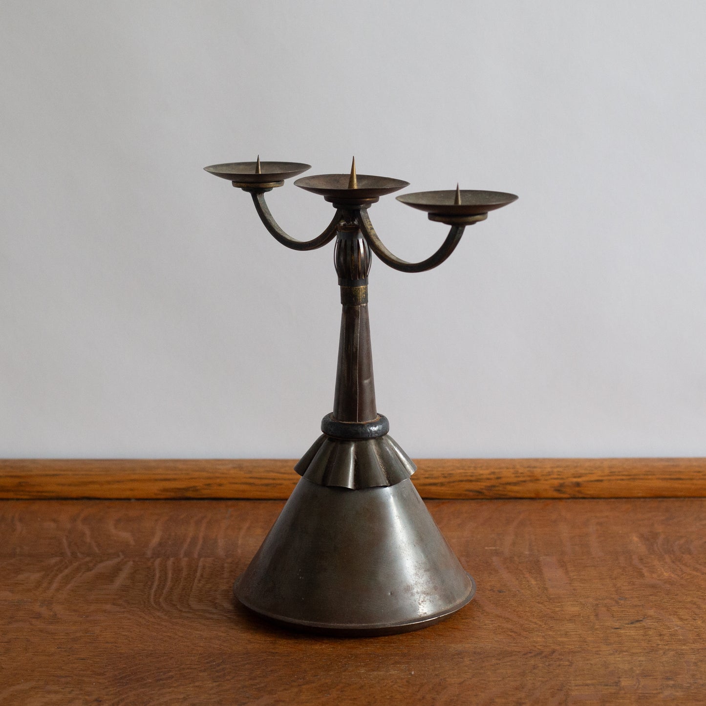 Unique Funnel Candelabra, England. Mid-20th Century.