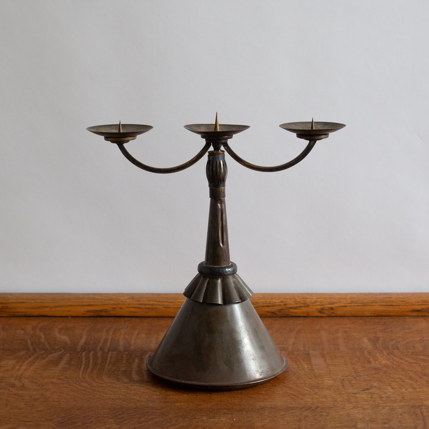 Unique Funnel Candelabra, England. Mid-20th Century.