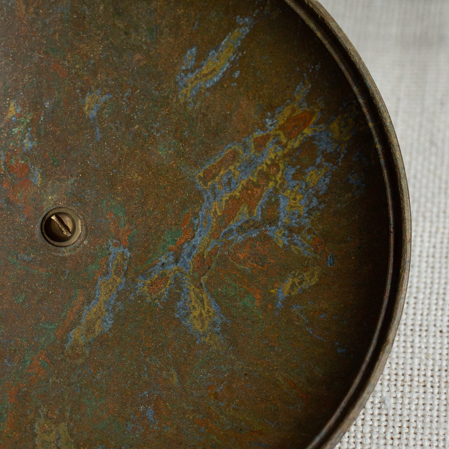 Rare lidded 'Janus' box, Ebena, Belgium. 1920's.