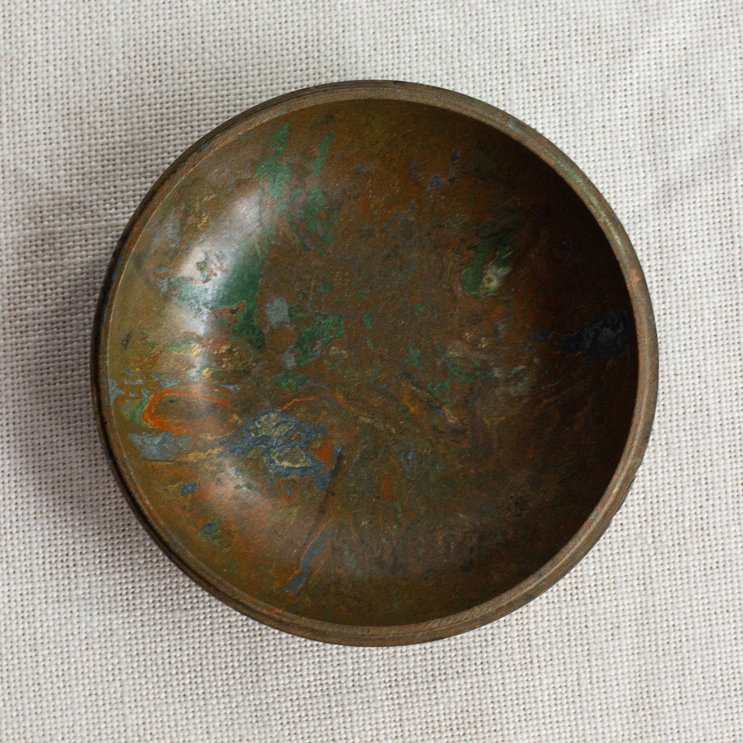 Rare lidded 'Janus' box, Ebena, Belgium. 1920's.