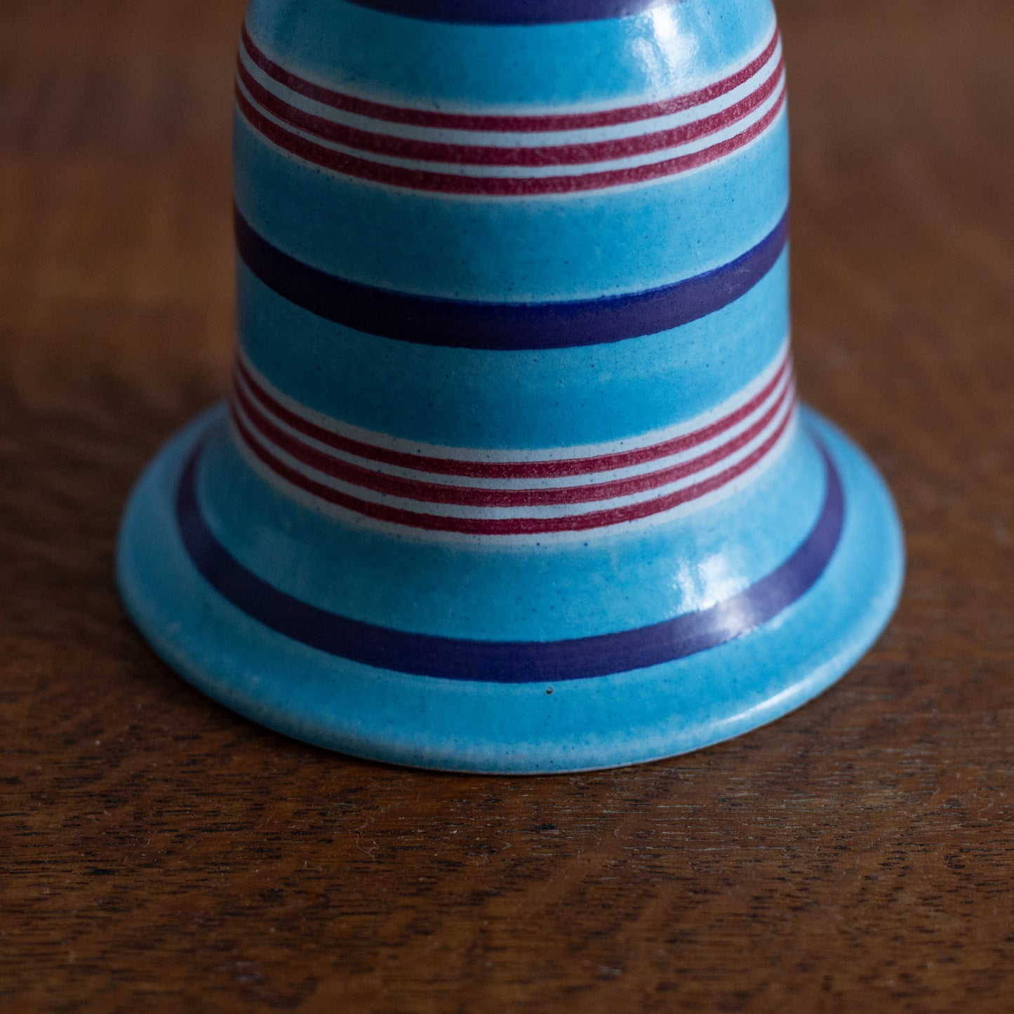 Rare Stoneware Faience series Candle Holder, Stig Lindberg, Gustavsberg, Sweden. 1966.