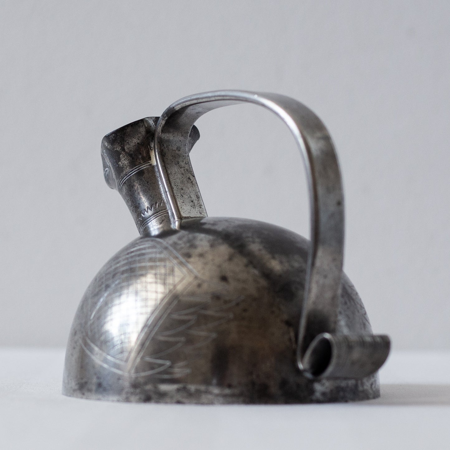 Modernist Pewter Wine Jug, Oscar Antonsson, Athena Ystad, Sweden. 1938.