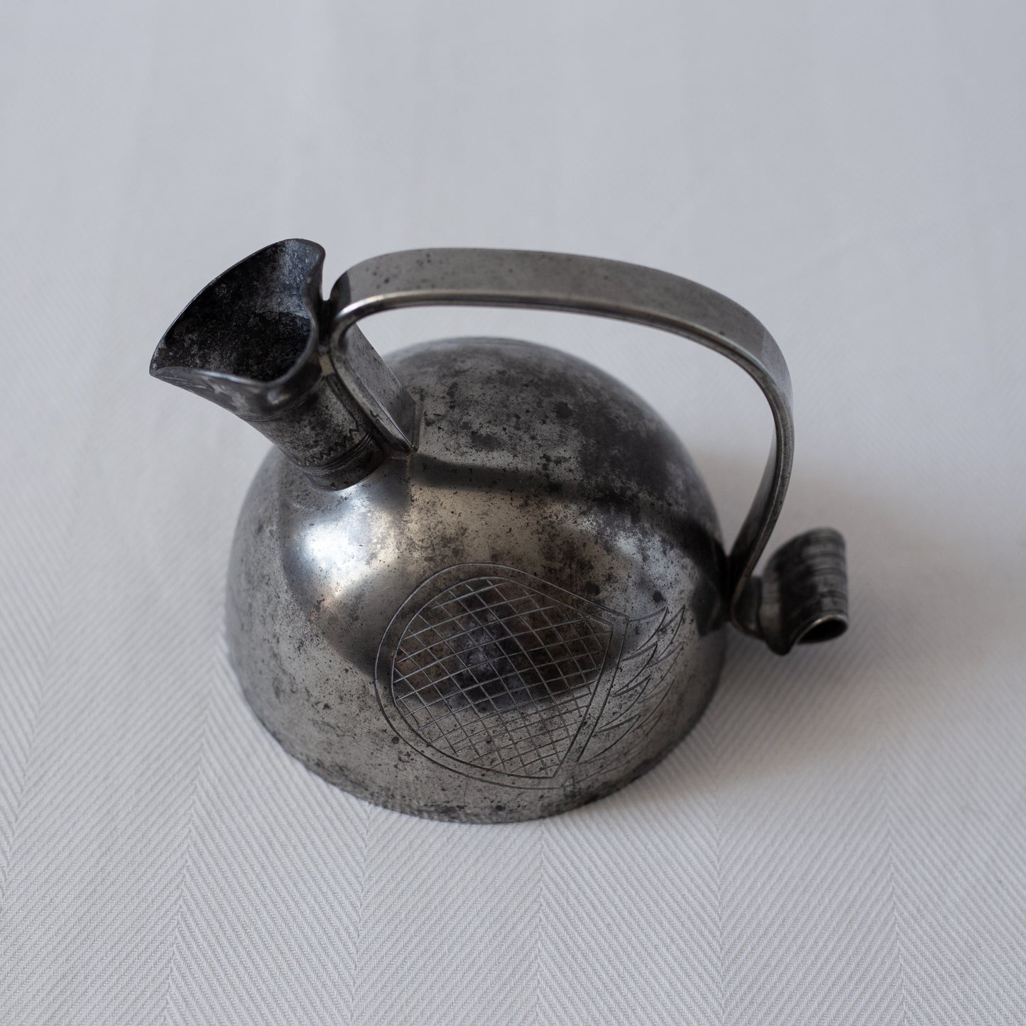 Modernist Pewter Wine Jug, Oscar Antonsson, Athena Ystad, Sweden. 1938.
