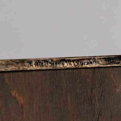 Framed Cabinet Photograph of a Girl with a Dog, G & R Lavis, England. Circa 1890.