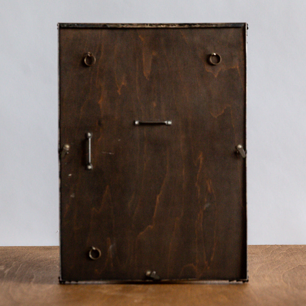 Framed Cabinet Photograph of a Girl with a Dog, G & R Lavis, England. Circa 1890.