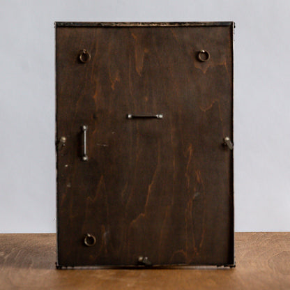 Framed Cabinet Photograph of a Girl with a Dog, G & R Lavis, England. Circa 1890.