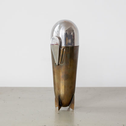 Art Deco Zeppelin Cocktail Shaker, D.R.G.M., Germany. 1930’s.