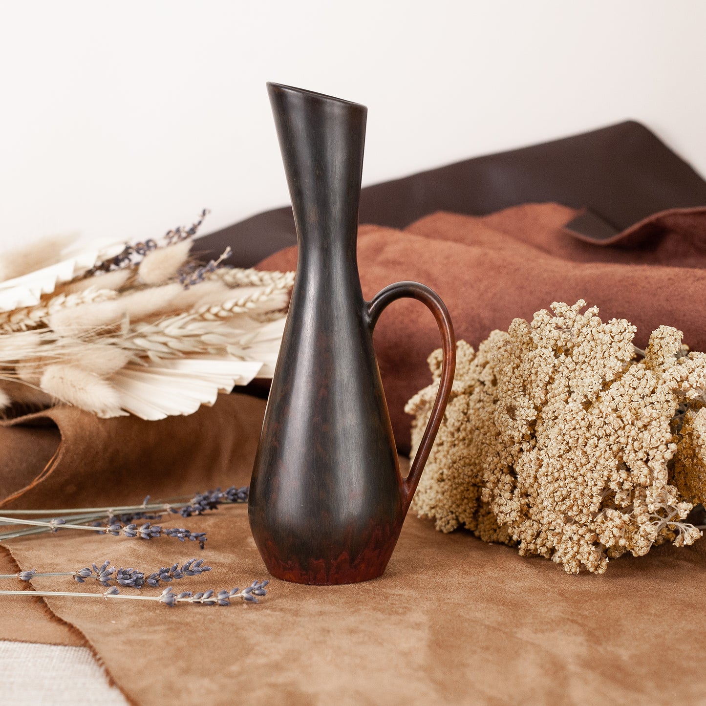 ‘SVQ’ handled vase, Carl-Harry Stålhane, Rörstrand, Sweden. 1950s.