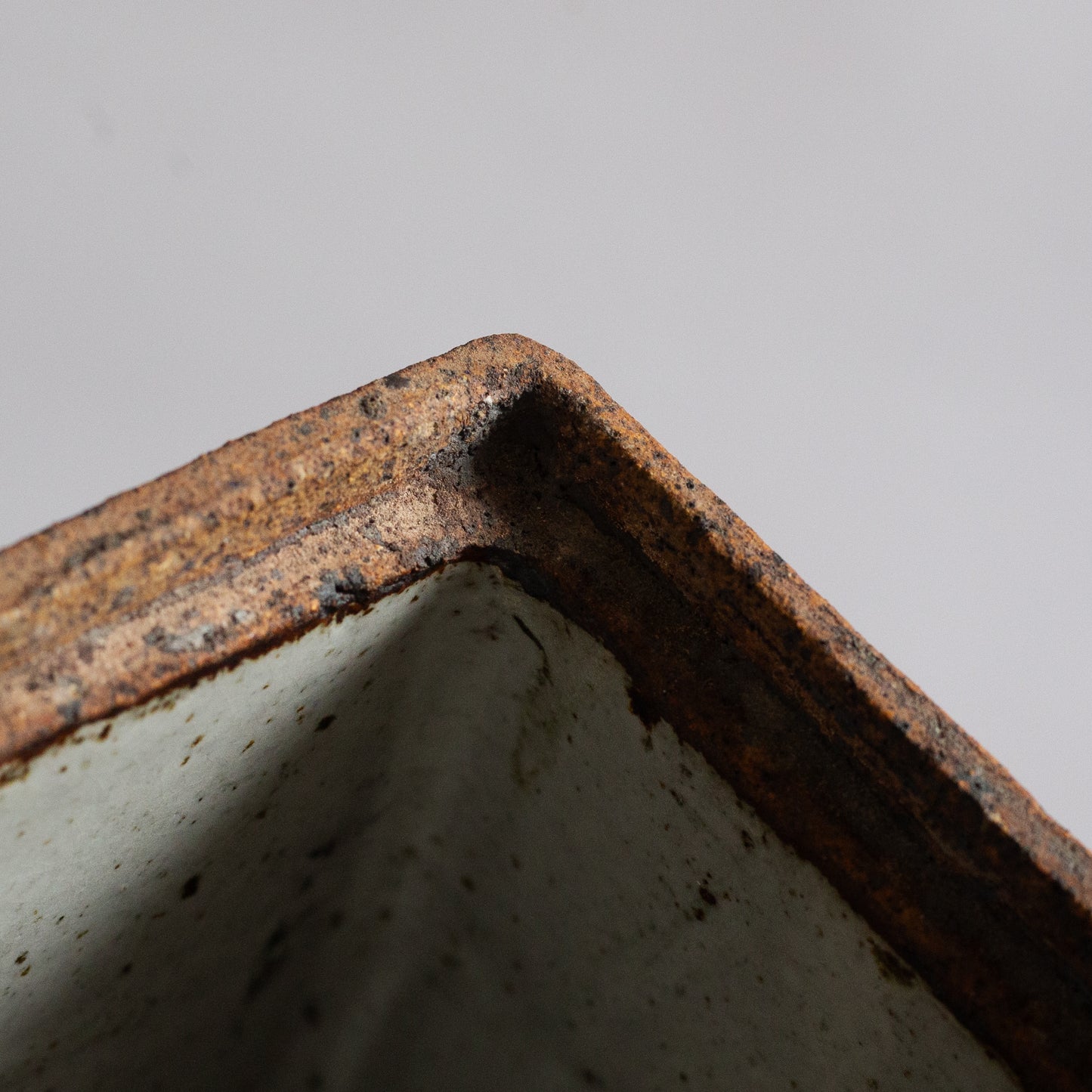 Unique Slab Built Studio Pottery Lidded Jar. Mid-20th century.