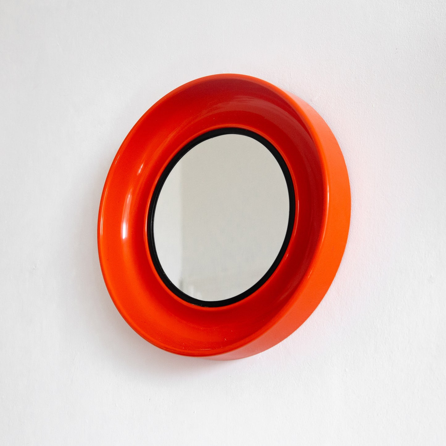 Space Age Porthole Mirror, Denmark. 1970s.