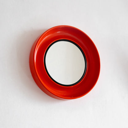 Space Age Porthole Mirror, Denmark. 1970s.