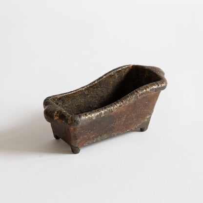 Cold Painted Bronze Model of a Bath Tub, Belgium. Late 19th century.