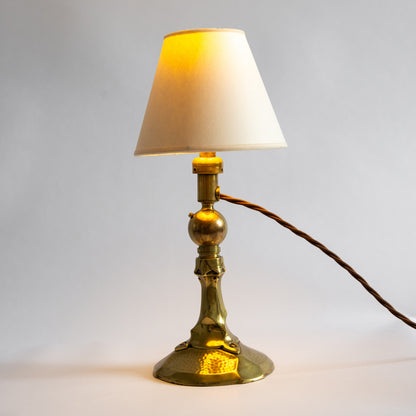 Articulating Machined Brass Ships Table Lamp, England. Early 20th century.