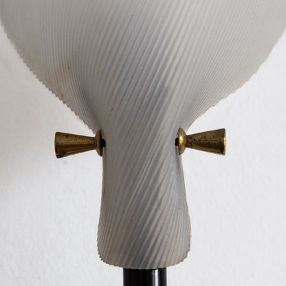 Pair of Brass & Plexiglass Wall Lights, France. 1960s.