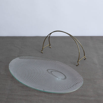 Serving tray, Chance Brothers, England. 1950s.