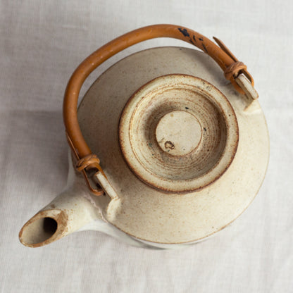 Studio pottery teapot, Denmark. 1950s.