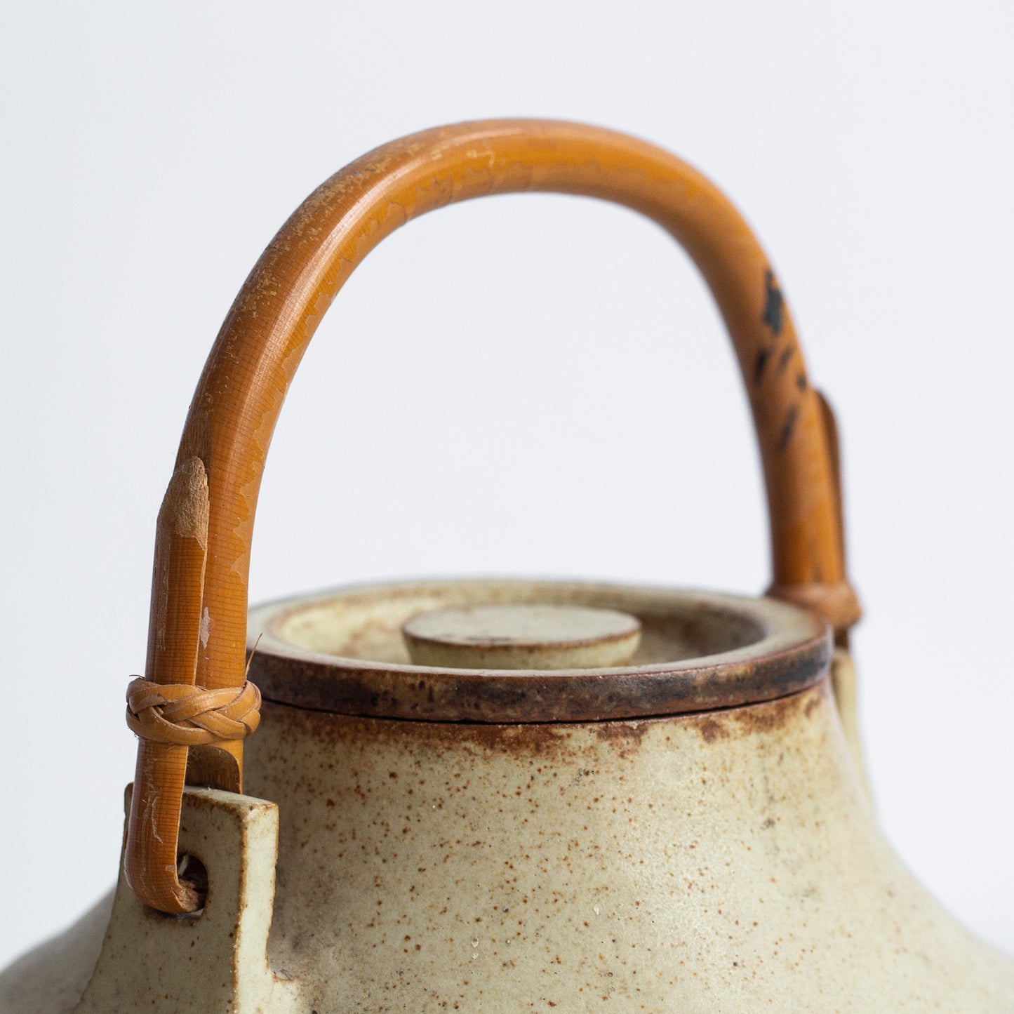 Studio pottery teapot, Denmark. 1950s.