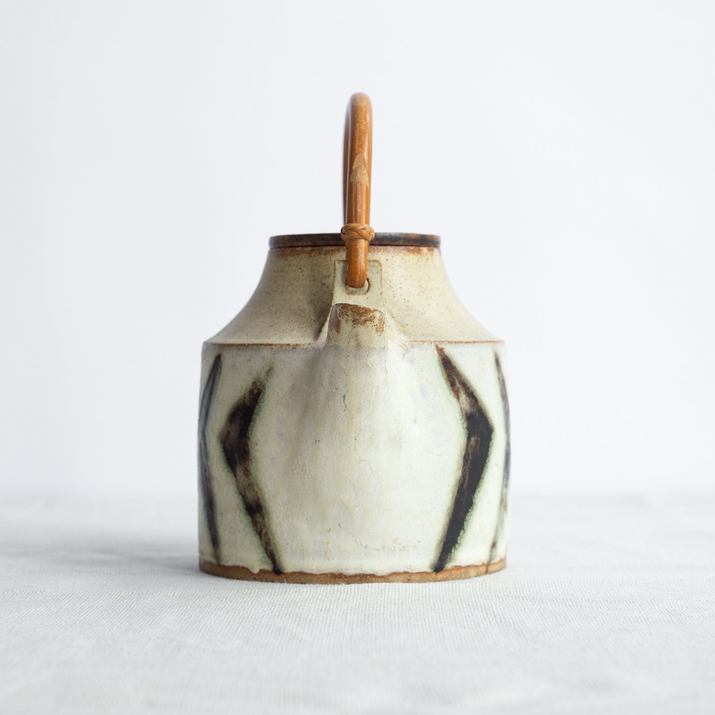 Studio pottery teapot, Denmark. 1950s.