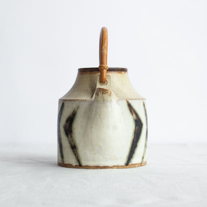 Studio pottery teapot, Denmark. 1950s.
