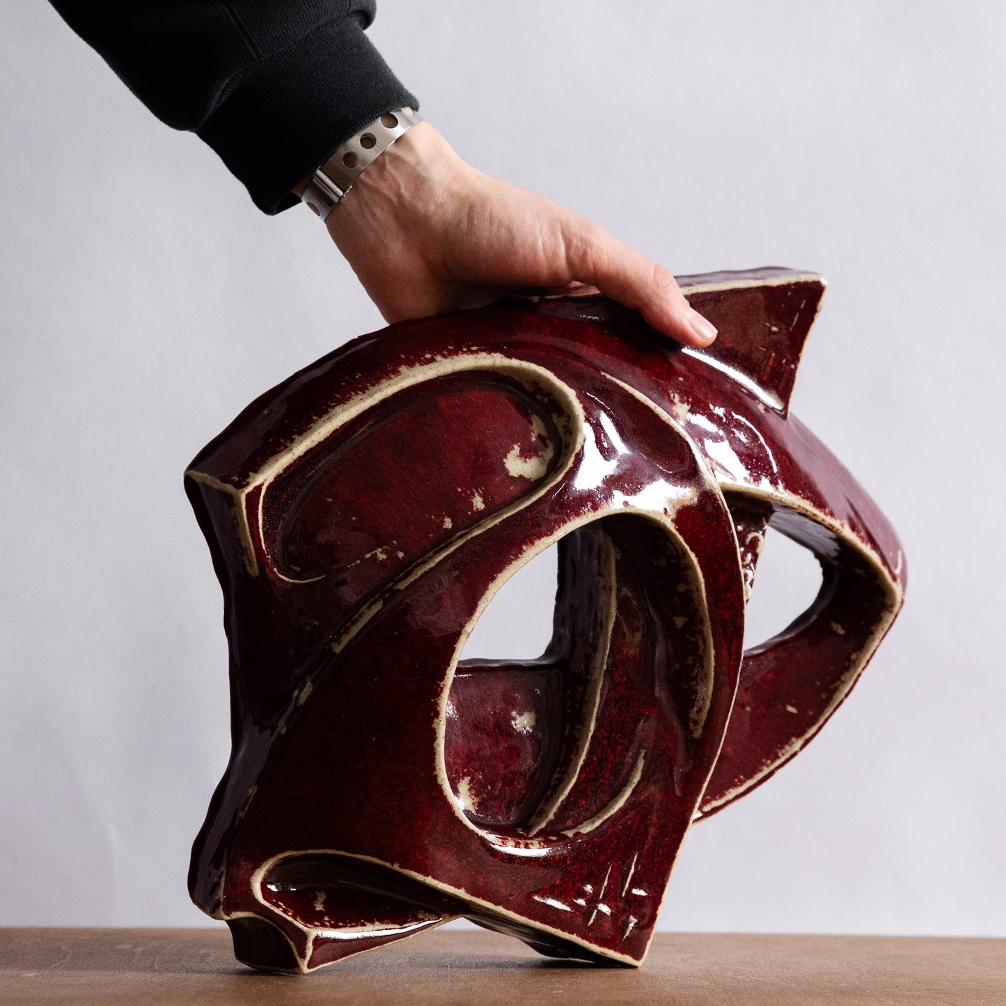 Large Unique Sculpture, Rolf Palm, Höganas, Sweden. 1960s.