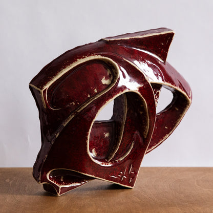 Large Unique Sculpture, Rolf Palm, Höganas, Sweden. 1960s.