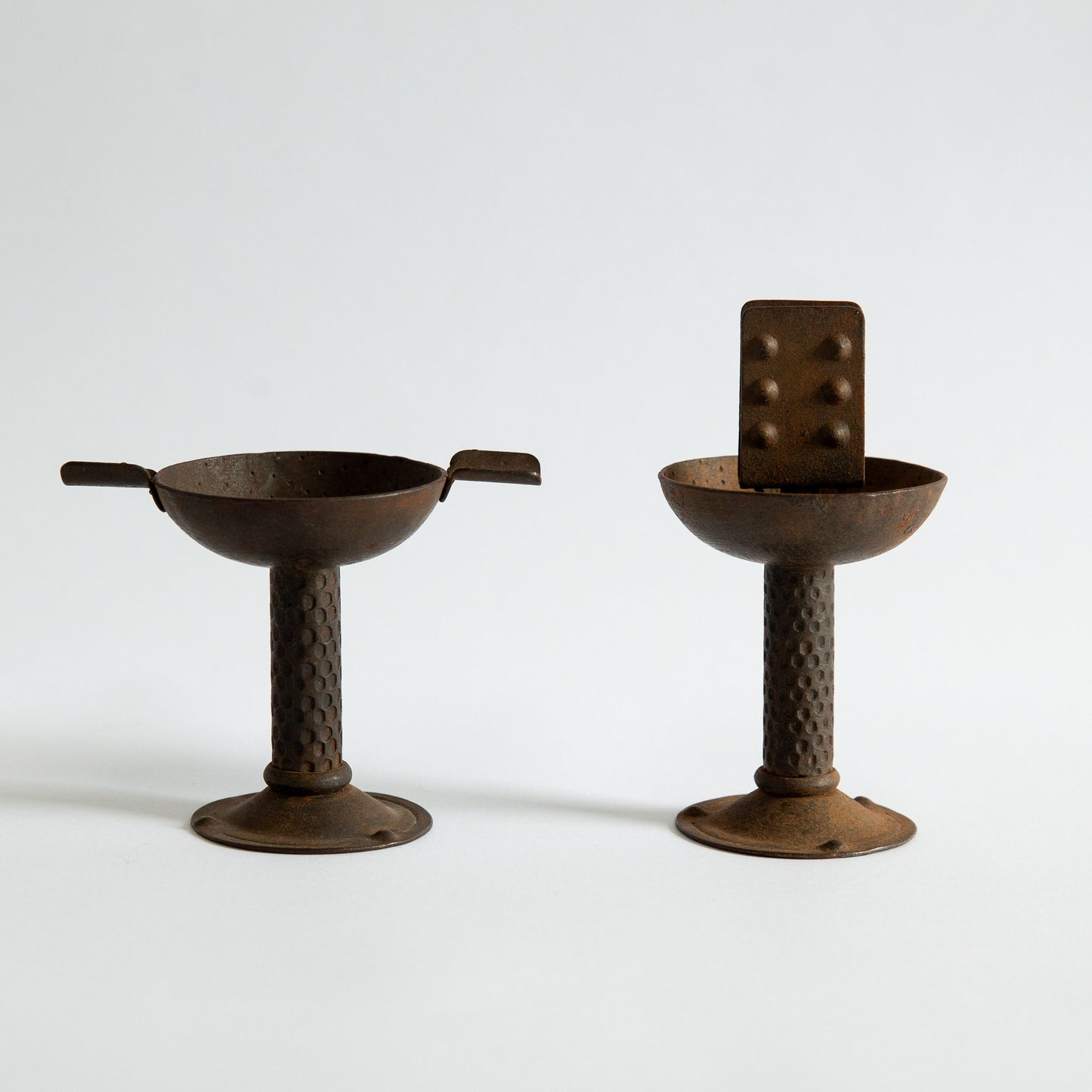 Small Arts & Crafts Ashtray & Matchbox Holder, Hugo Berger, Goberg, Germany. Circa 1910s.