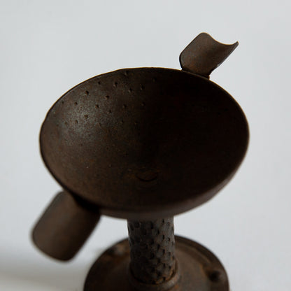 Small Arts & Crafts Ashtray & Matchbox Holder, Hugo Berger, Goberg, Germany. Circa 1910s.