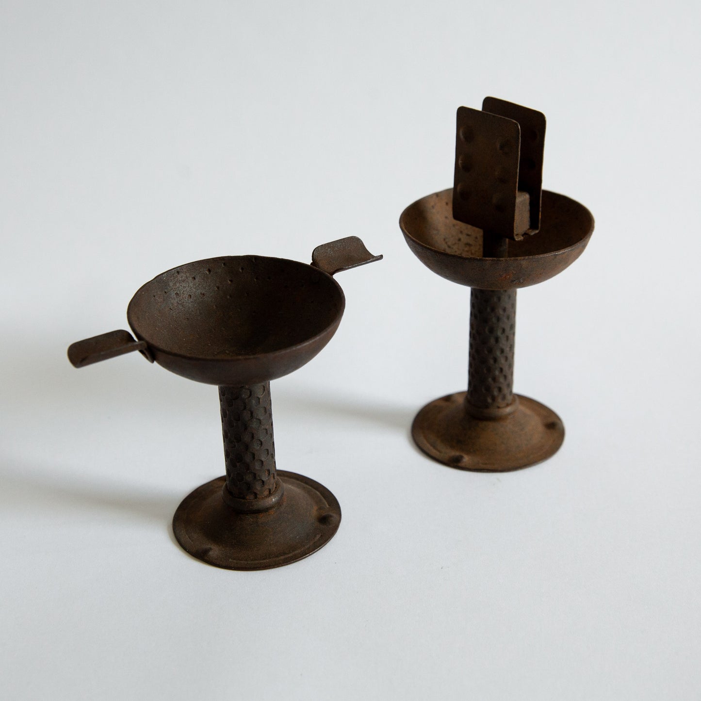Small Arts & Crafts Ashtray & Matchbox Holder, Hugo Berger, Goberg, Germany. Circa 1910s.