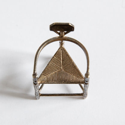 Miniature Silver Turner Chair, Koninklijke Van Kempen & Begeer, Netherlands. Mid-20th century.